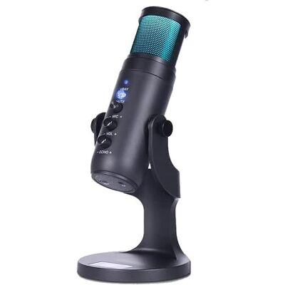 ZWYUAN Computer Professional USB Microphone Recording RGB Condenser Microphone with Headset for Game Live Broadcast ZWYUAN Computer Professional USB Microphone Recording RGB Condenser Microphone with Headset for Game Live Broadcast