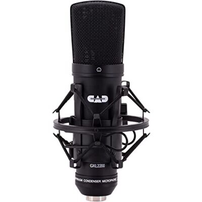 CAD AUDIO large diaphragm condenser microphone for studio & professional recordings (XLR, 48V phantom power, 1 inch diaphragm, 75 OHM impedance, 30 Hz 20 KHz), silver CAD AUDIO large diaphragm condenser microphone for studio & professional recordings (XLR, 48V phantom power, 1 inch diaphragm, 75 OHM impedance, 30 Hz 20 KHz), silver