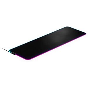 SteelSeries QcK Prism Cloth Gaming Mouse Pad 2-zone RGB Illumination Real-time Event Lighting Optimized For Gaming Sensors Size XL (900 x 300 x 2mm) Black + RGB SteelSeries QcK Prism Cloth Gaming Mouse Pad 2-zone RGB Illumination Real-time Event Lighting Optimized For Gaming Sensors Size XL (900 x 300 x 2mm) Black + RGB