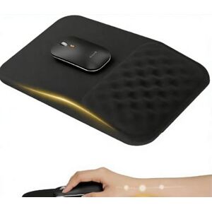 MOXYOY Mouse Mat Wrist Rest Support, Ergonomic Massage Design Mouse Mat with Memory Foam, Gaming Mouse Pad with Anti-slip Rubber Base, Waterproof Surface Mouse Pad for Office, Computer, Laptop(Black) MOXYOY Mouse Mat Wrist Rest Support, Ergonomic Massage Design Mouse Mat with Memory Foam, Gaming Mouse Pad with Anti-slip Rubber Base, Waterproof Surface Mouse Pad for Office, Computer, Laptop(Black)