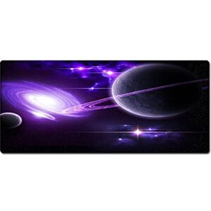 Morain Morian Gaming Mouse Pad 300 * 700 * 3mm Dreamy Starry Sky Non-Slip & Waterproof Computer Mousepad with Stitched Edges for Gaming, Office & Home (G-642)