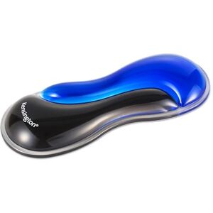 Kensington Slim Duo Gel Mouse and Trackball Wrist Rest, 192 x 72 x 22mm, Ergonomic Support for Wrist Strain and Discomfort, Compatible with Low Profile Mice and Trackballs, Black/Blue (K62439WW) Kensington Slim Duo Gel Mouse and Trackball Wrist Rest, 192 x 72 x 22mm, Ergonomic Support for Wrist Strain and Discomfort, Compatible with Low Profile Mice and Trackballs, Black/Blue (K62439WW)