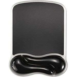 Kensington Duo Gel Wave Mouse Pad with Wrist Rest Black Kensington Duo Gel Wave Mouse Pad with Wrist Rest Black