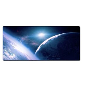 Morain Morian Gaming Mouse Pad 300 * 700 * 3mm Dreamy Starry Sky Non-Slip & Waterproof Computer Mousepad with Stitched Edges for Gaming, Office & Home (G-644)