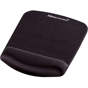 Fellowes PlushTouch Mouse Mat with Wrist Support Featuring Microban Antimicrobial Protection, Black 9252003 Fellowes PlushTouch Mouse Mat with Wrist Support Featuring Microban Antimicrobial Protection, Black 9252003
