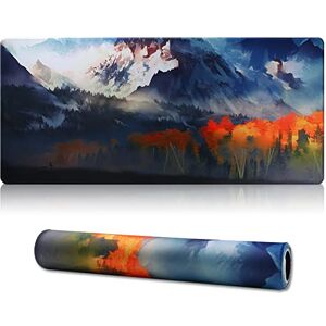 Jahosin XXL Gaming Mouse Mat, Extended Mouse Pad Stitched Edges 2MM Non-slip Rubber Base 90x40cm Desk Pad for Gaming/Office/Bussiness-90x40 Moutain05 Jahosin XXL Gaming Mouse Mat, Extended Mouse Pad Stitched Edges 2MM Non-slip Rubber Base 90x40cm Desk Pad for Gaming/Office/Bussiness-90x40 Moutain05