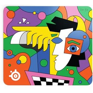 SteelSeries QcK Gaming Mouse Pad Limited Edition Artist Collaboration Roma Bip Non-Slip Rubber Base Peak Tracking and Stability Optimized For Gaming Sensors SteelSeries QcK Gaming Mouse Pad Limited Edition Artist Collaboration Roma Bip Non-Slip Rubber Base Peak Tracking and Stability Optimized For Gaming Sensors
