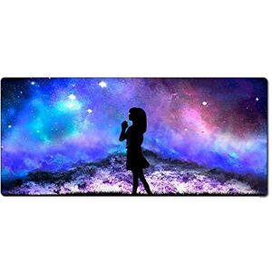 Morain Morian Gaming Mouse Pad 300 * 700 * 3mm Dreamy Starry Sky Non-Slip & Waterproof Computer Mousepad with Stitched Edges for Gaming, Office & Home (G-627)