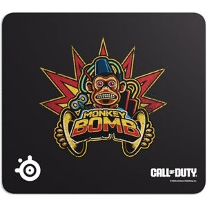 SteelSeries QcK Gaming Mouse Pad Call of Duty® Monkey Bomb Edition Limited Free In-Game Item Non-Slip Rubber Base Peak Tracking and Stability Optimized For Gaming Sensors SteelSeries QcK Gaming Mouse Pad Call of Duty® Monkey Bomb Edition Limited Free In-Game Item Non-Slip Rubber Base Peak Tracking and Stability Optimized For Gaming Sensors