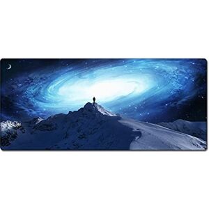 Morain Morian Gaming Mouse Pad 300 * 700 * 3mm Dreamy Starry Sky Non-Slip & Waterproof Computer Mousepad with Stitched Edges for Gaming, Office & Home (G-619)