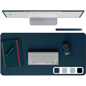 Leitz Large Desk Mat – Waterproof Desk Protector, Non-Slip Writing Pad, Keyboard & Mouse Mat, Office & Home Desk Cover, Durable, Scratch-Resistant, Easy to Clean, PVC (80x40cm, Dark Blue) Leitz Large Desk Mat – Waterproof Desk Protector, Non-Slip Writing Pad, Keyboard & Mouse Mat, Office & Home Desk Cover, Durable, Scratch-Resistant, Easy to Clean, PVC (80x40cm, Dark Blue)