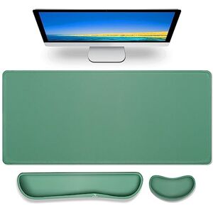 Gimars 3 in1 Mouse Pad and Keyboard Wrist Rest Set, 800x300mm Large Memory Foam Mouse Pad Wrist Supports for Typing Pain Relief, Wrist Rests for Gaming Desk Office Home, Dark Green Gimars 3 in1 Mouse Pad and Keyboard Wrist Rest Set, 800x300mm Large Memory Foam Mouse Pad Wrist Supports for Typing Pain Relief, Wrist Rests for Gaming Desk Office Home, Dark Green