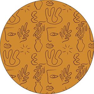 Bonateks - Round Digital Printed Mouse Pad - Non-Slip Base - 22cm Diameter Bonateks - Round Digital Printed Mouse Pad - Non-Slip Base - 22cm Diameter