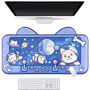 BelugaDesign Space Dog Desk Mat Blue Cute Pastel Large Astronaut Mouse Pad Anime Animal Shiba Inu Cartoon Kawaii Keyboard Gaming Mousepad Desk Blotter Protector BelugaDesign Space Dog Desk Mat Blue Cute Pastel Large Astronaut Mouse Pad Anime Animal Shiba Inu Cartoon Kawaii Keyboard Gaming Mousepad Desk Blotter Protector