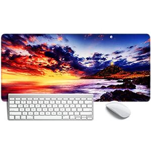 Afurdel Extra Large Gaming Mouse Pad XXL, Rubber Mouse Pads, Non-Slip Mouse Mat, Stitched Edges/Mouse Writing Pad, Desk Mat, 800 x 300 x 3 mm Afurdel Extra Large Gaming Mouse Pad XXL, Rubber Mouse Pads, Non-Slip Mouse Mat, Stitched Edges/Mouse Writing Pad, Desk Mat, 800 x 300 x 3 mm