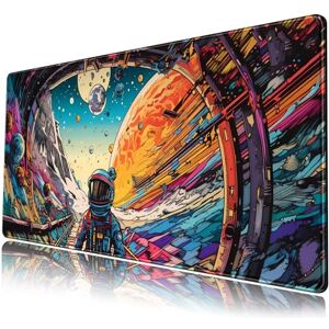 Mechanical Cattle Strange Planet Mouse Pad Desk Mat Space Scene Large Gaming Anime Mousepad XXL Extended Keyboard Futuristic Spaceship Cosmic Adventure 31.5''X15.7'', 31.5 * 15.7inch, SBD-40X80 Mechanical Cattle Strange Planet Mouse Pad Desk Mat Space Scene Large Gaming Anime Mousepad XXL Extended Keyboard Futuristic Spaceship Cosmic Adventure 31.5''X15.7'', 31.5 * 15.7inch, SBD-40X80