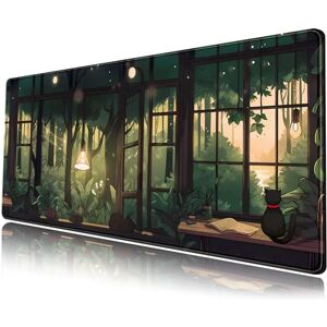 Mechanical Cattle Cute Lofi Green Plants Mouse Pad Large Black Cat Aesthetic Kawaii Anime Extended Gaming Mousepad XL Laptop Keyboard Mat 31.5"x11.8" Cute Office Desk Decor Mechanical Cattle Cute Lofi Green Plants Mouse Pad Large Black Cat Aesthetic Kawaii Anime Extended Gaming Mousepad XL Laptop Keyboard Mat 31.5"x11.8" Cute Office Desk Decor