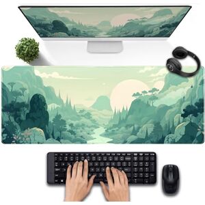 DSKGSJH Cute Pastel Mint Green Forest Sage Desk Mat Anime Large Gaming Mouse Pad XL, Aesthetic Sunrise Laptop Computer Keyboard Mouse Mat, Women Office Desk Decor Cover Mat with Stitched Edges 31.5"x11.8 DSKGSJH Cute Pastel Mint Green Forest Sage Desk Mat Anime Large Gaming Mouse Pad XL, Aesthetic Sunrise Laptop Computer Keyboard Mouse Mat, Women Office Desk Decor Cover Mat with Stitched Edges 31.5"x11.8