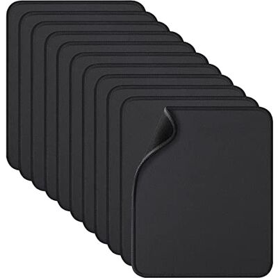 Zhithink Computer Mouse Pad, 11 Pcs Black Extended Gaming Mouse Pad with Non-Slip Rubber Base, Textured with Stitched Edges Zhithink Computer Mouse Pad, 11 Pcs Black Extended Gaming Mouse Pad with Non-Slip Rubber Base, Textured with Stitched Edges