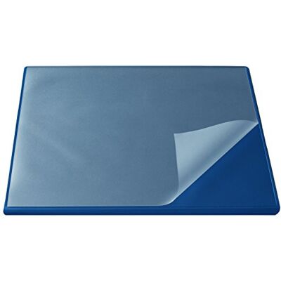 Läufer Durella Flexoplan 44625 Desk Mat with Edge Protection and Transparent Pad 52 x 65 cm Non-Slip Desk Mat Blue Läufer Durella Flexoplan 44625 Desk Mat with Edge Protection and Transparent Pad 52 x 65 cm Non-Slip Desk Mat Blue