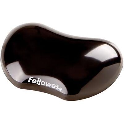 Fellowes Wrist Rest Crystals Gel Flex Rest with Non Slip Rubber Base Ergonomic Mouse Mat Wrist Support, Keyboard Rest for Computer, Laptop, Home Office Use Black Fellowes Wrist Rest Crystals Gel Flex Rest with Non Slip Rubber Base Ergonomic Mouse Mat Wrist Support, Keyboard Rest for Computer, Laptop, Home Office Use Black