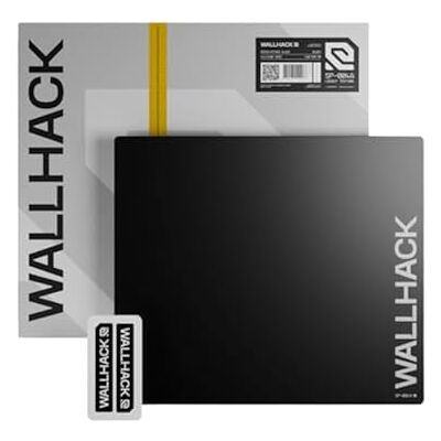 Wallhack SP-004A Glass Gaming Mouse Pad, Medium 15.4x17.7 in, Black Tempered glass mousepad for FPS & esports, compact precision surface with smooth tracking & non-slip 60A silicone base. Wallhack SP-004A Glass Gaming Mouse Pad, Medium 15.4x17.7 in, Black Tempered glass mousepad for FPS & esports, compact precision surface with smooth tracking & non-slip 60A silicone base.