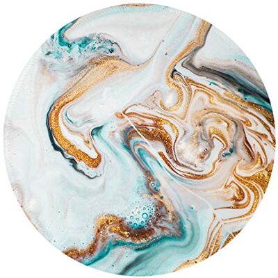 ITNRSIIET Mouse Pad with Stitched Edge,Mouse Mat Premium-Textured, Waterproof, Non-Slip Rubber Base Round Mousepad for Laptop Computer PC Office, Cute Design Desk Accessories,Marbling Green Gold ITNRSIIET Mouse Pad with Stitched Edge,Mouse Mat Premium-Textured, Waterproof, Non-Slip Rubber Base Round Mousepad for Laptop Computer PC Office, Cute Design Desk Accessories,Marbling Green Gold