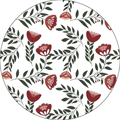 Bonateks , Round Digital Printed Mouse Pad, Non-Slip Base, for Office and Home, Diameter:22cm Bonateks , Round Digital Printed Mouse Pad, Non-Slip Base, for Office and Home, Diameter:22cm