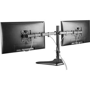 Properav Desk Monitor Mount Dual Swing Arm Free Standing Base 17'' 19" 21" 22" 23" 24" 27" 32'' VESA Max 100x100 Height Max 420mm Properav Desk Monitor Mount Dual Swing Arm Free Standing Base 17'' 19" 21" 22" 23" 24" 27" 32'' VESA Max 100x100 Height Max 420mm