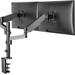 Properav Desk Monitor Mount Dual Articulated Swing Arm 17'' 19" 21" 22" 23" 24" 27" 32'' VESA Max 100x100 Height Max 600mm Properav Desk Monitor Mount Dual Articulated Swing Arm 17'' 19" 21" 22" 23" 24" 27" 32'' VESA Max 100x100 Height Max 600mm