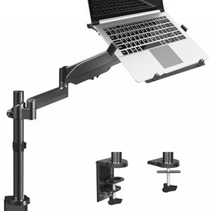 VIVO Universal Adjustable 10 to 15.6 inch Laptop Holder Desk Mount, Single Pneumatic Arm VESA Notebook Stand with C-clamp and Grommet Options, Black, STAND-V101L VIVO Universal Adjustable 10 to 15.6 inch Laptop Holder Desk Mount, Single Pneumatic Arm VESA Notebook Stand with C-clamp and Grommet Options, Black, STAND-V101L