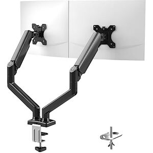 GRIFEMA GB2003-2 Dual Monitor Arm Desk Mount for 13" to 32" Screen, Gas Spring Dual Monitor Stand, Weight 4-18KG, Height Adjustable VESA 75 & 100mm GRIFEMA GB2003-2 Dual Monitor Arm Desk Mount for 13" to 32" Screen, Gas Spring Dual Monitor Stand, Weight 4-18KG, Height Adjustable VESA 75 & 100mm