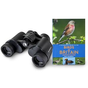 Celestron 73151 LandScout 7x35mm Water-Resistant Birder Starter Kit Rubber Grip Binoculars with Coated Lens and K9 Optical Glass, includes Birds of Britain and Northern Europe Guidebook, Black Celestron 73151 LandScout 7x35mm Water-Resistant Birder Starter Kit Rubber Grip Binoculars with Coated Lens and K9 Optical Glass, includes Birds of Britain and Northern Europe Guidebook, Black