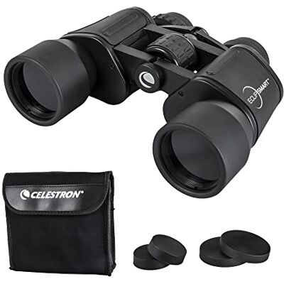 Celestron 71238 EclipSmart 10x42 Porro Solar Binoculars ISO 12312-2 Compliant, Rubber Grip Surface with Multi-Coated Optics, BK7 Glass, Neck Strap and Soft Carry Case, Black Celestron 71238 EclipSmart 10x42 Porro Solar Binoculars ISO 12312-2 Compliant, Rubber Grip Surface with Multi-Coated Optics, BK7 Glass, Neck Strap and Soft Carry Case, Black