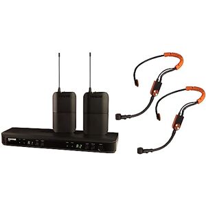 Shure BLX188/SM31 UHF Wireless Microphone System Perfect for Fitness, Aerobics 14-Hour Battery Life, 100m Range Includes (2) Fitness Headset Mics, Dual Channel Receiver K3E Band Shure BLX188/SM31 UHF Wireless Microphone System Perfect for Fitness, Aerobics 14-Hour Battery Life, 100m Range Includes (2) Fitness Headset Mics, Dual Channel Receiver K3E Band