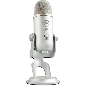 Logitech for Creators Blue Yeti USB Microphone for Recording, Streaming, Gaming, Podcasting on PC and Mac, Condenser Mic for Laptop or Computer with Blue VO!CE Effects, Adjustable Stand Silver Logitech for Creators Blue Yeti USB Microphone for Recording, Streaming, Gaming, Podcasting on PC and Mac, Condenser Mic for Laptop or Computer with Blue VO!CE Effects, Adjustable Stand Silver
