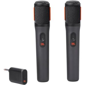 JBL Partybox Digital Wireless Microphones for Partybox Speakers with Wireless Dongle, Stable 2.4 GHz Connection, 20 Hours Playtime, in Black JBL Partybox Digital Wireless Microphones for Partybox Speakers with Wireless Dongle, Stable 2.4 GHz Connection, 20 Hours Playtime, in Black