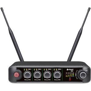 Chord XU-4 Wireless Microphone System – 4-Channel UHF Receiver with 4 Handheld Mics, True Diversity, UK Plug – For Events, Groups & Performers Chord XU-4 Wireless Microphone System – 4-Channel UHF Receiver with 4 Handheld Mics, True Diversity, UK Plug – For Events, Groups & Performers