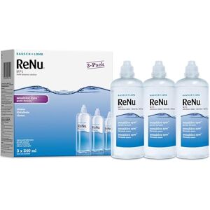 Renu Multi-Purpose Contact Lens Solution 3 x 240 ml Soft Contact Lenses for Comfortable Wear Gentle on Sensitive Eyes Clean, Disinfect, Rinse, Lubricate and Store your Lenses, Lens Case Included Renu Multi-Purpose Contact Lens Solution 3 x 240 ml Soft Contact Lenses for Comfortable Wear Gentle on Sensitive Eyes Clean, Disinfect, Rinse, Lubricate and Store your Lenses, Lens Case Included