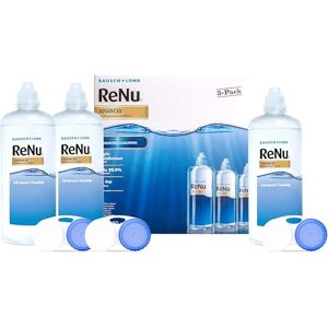 Renu Advanced Contact Solution for Soft Contact Lenses for Comfortable Wear Gentle on Sensitive Eyes Disinfect, Remove Protein, Condition, Store Your Lenses Lens Case Included, 3 x 360 ml Renu Advanced Contact Solution for Soft Contact Lenses for Comfortable Wear Gentle on Sensitive Eyes Disinfect, Remove Protein, Condition, Store Your Lenses Lens Case Included, 3 x 360 ml