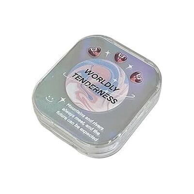 FJOADNVM Contact Lens Cases 3pc Laser Cloud Lens Container Women Dreamy Contacts Case Color Contact Lenses Storage Box Portable Travel Set(Color1) FJOADNVM Contact Lens Cases 3pc Laser Cloud Lens Container Women Dreamy Contacts Case Color Contact Lenses Storage Box Portable Travel Set(Color1)