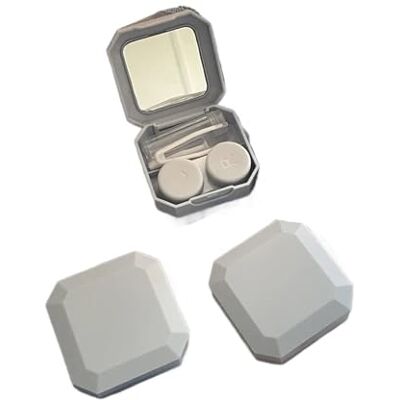 CVEVSFG 4pc Square Candy Color Contact Lenses Box Solid Portable Lens Case with Suction Stick Set for Travel Kit(Blue) CVEVSFG 4pc Square Candy Color Contact Lenses Box Solid Portable Lens Case with Suction Stick Set for Travel Kit(Blue)