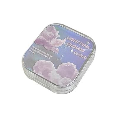 FJOADNVM Contact Lens Cases 3pc Laser Cloud Lens Container Women Dreamy Contacts Case Color Contact Lenses Storage Box Portable Travel Set(Color2) FJOADNVM Contact Lens Cases 3pc Laser Cloud Lens Container Women Dreamy Contacts Case Color Contact Lenses Storage Box Portable Travel Set(Color2)