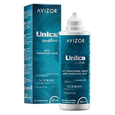 Avizor Single Solution Unica Sensitive. Solution for Cleaning and Disinfection of All Types of Soft Contact Lenses. 2 x 350 ml Avizor Single Solution Unica Sensitive. Solution for Cleaning and Disinfection of All Types of Soft Contact Lenses. 2 x 350 ml