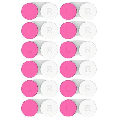 Axim USA Contact Lens Cases 12 Pack. One Year Supply. Protect Your Eyes by Changing Your Contact Lens Case Monthly. CE (Pink01) Axim USA Contact Lens Cases 12 Pack. One Year Supply. Protect Your Eyes by Changing Your Contact Lens Case Monthly. CE (Pink01)