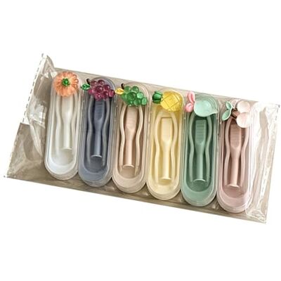 CAZSTYK 6 Pack Silicone Lenses Tools Kits with Storage Case, B Silicone Tools with Easy Applicators for Daily Eye Care Hygienic Design Travel Use Safe and Clean CAZSTYK 6 Pack Silicone Lenses Tools Kits with Storage Case, B Silicone Tools with Easy Applicators for Daily Eye Care Hygienic Design Travel Use Safe and Clean