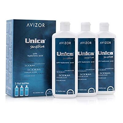 Avizor Unica Sensitive Contact Lens Solution 3x240ml for Sensitive Eyes Avizor Unica Sensitive Contact Lens Solution 3x240ml for Sensitive Eyes