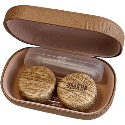 Pyasuye Practical PU Contacts Lens Storage Box Contacts Container with Suction Cup Tool and Tweezers for Travel Eye Care Needs Lens Holder Pyasuye Practical PU Contacts Lens Storage Box Contacts Container with Suction Cup Tool and Tweezers for Travel Eye Care Needs Lens Holder