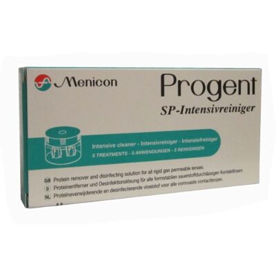 Menicon Progent SP Protein Remover and Disinfecting Cleaning Solution for Gas Permeable Contact Lenses. Pack of 3 Menicon Progent SP Protein Remover and Disinfecting Cleaning Solution for Gas Permeable Contact Lenses. Pack of 3