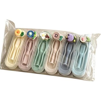 CAZSTYK 6 Pack Silicone Lenses Tools Kits with Storage Case, D Silicone Tools with Easy Applicators for Daily Eye Care Hygienic Design Travel Use Safe and Clean CAZSTYK 6 Pack Silicone Lenses Tools Kits with Storage Case, D Silicone Tools with Easy Applicators for Daily Eye Care Hygienic Design Travel Use Safe and Clean
